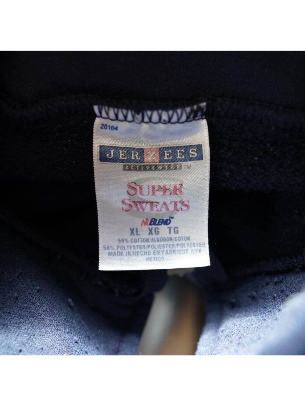 Y2K Jerzees Firefighter EMS Sweatshirt Mens XL Blue 1/4 Zip Long Sleeve Vintage - Picture 4 of 9